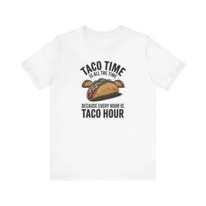 Taco Time Tee Airlume Combed Ribbed Knit Collar - Dipaliz - T-shirts