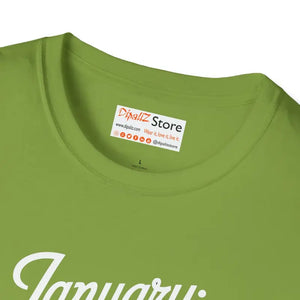 T-shirt - January Resolutions Unisex Softstyle Tee - Comfort Meets Style - Dipaliz