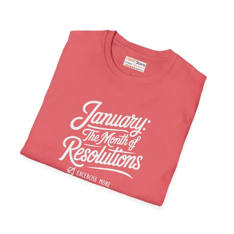 January Resolutions Unisex Softstyle T-shirt in Ring-spun Cotton - T-shirt