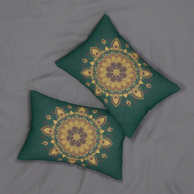 Revamp your Space with a Trendy Geometric Lumbar Pillow - 20’’ × 14’’ Home Decor