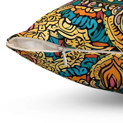 Elevate your Space with Vibrant Indian Pattern Pillow - Home Decor