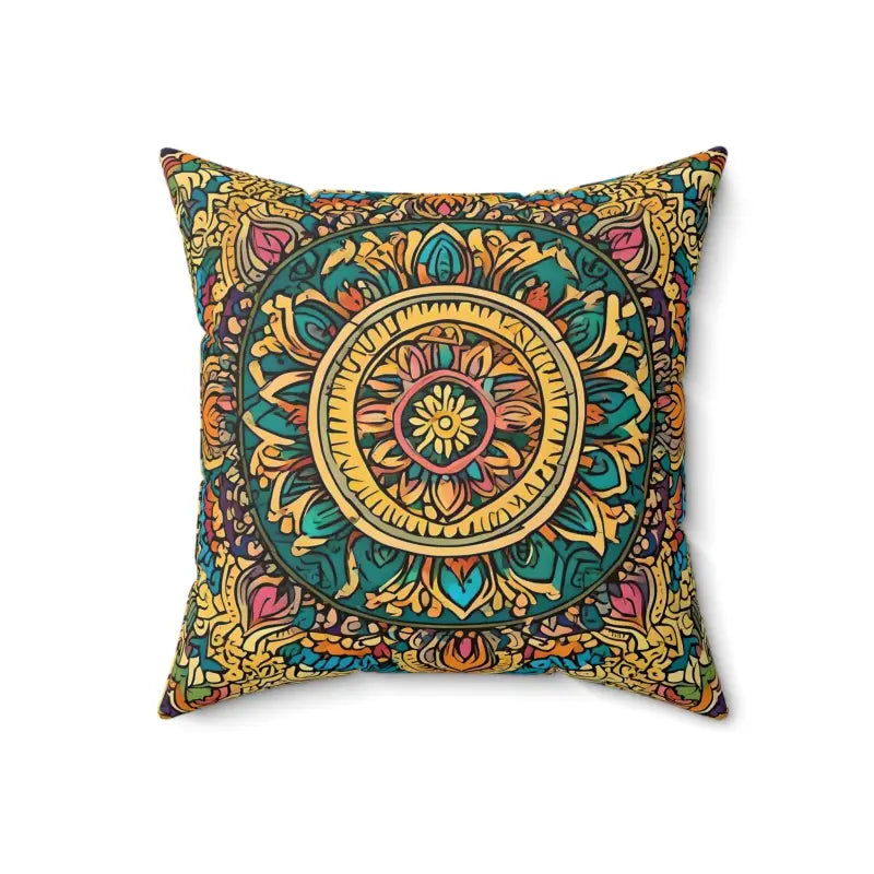 Elevate your Space with Vibrant Indian Pattern Pillow - 18’’ × Home Decor