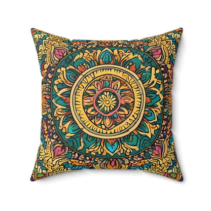 Elevate your Space with Vibrant Indian Pattern Pillow - 20’’ × Home Decor