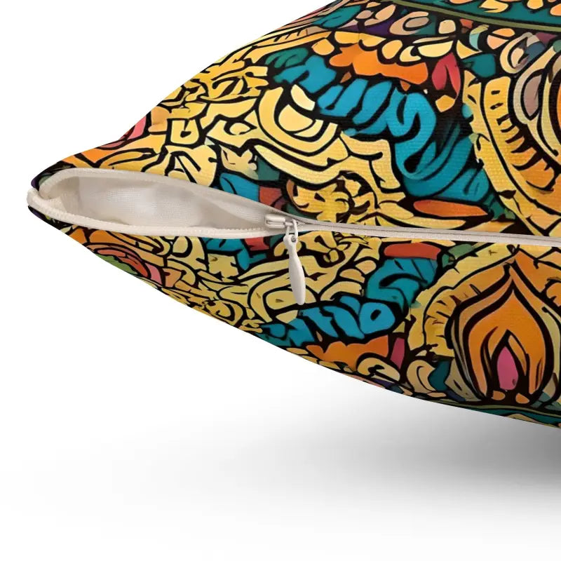 Elevate your Space with Vibrant Indian Pattern Pillow - Home Decor