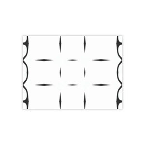 Black Lines Note Pads - Stylish Sticky Notes - Dipaliz - 8’’ x 6’’ / White