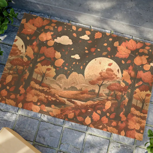 Transform your Entryway with our Vibrant Autumn Scenery Doormat - 24’’ x 16’’ Home Decor