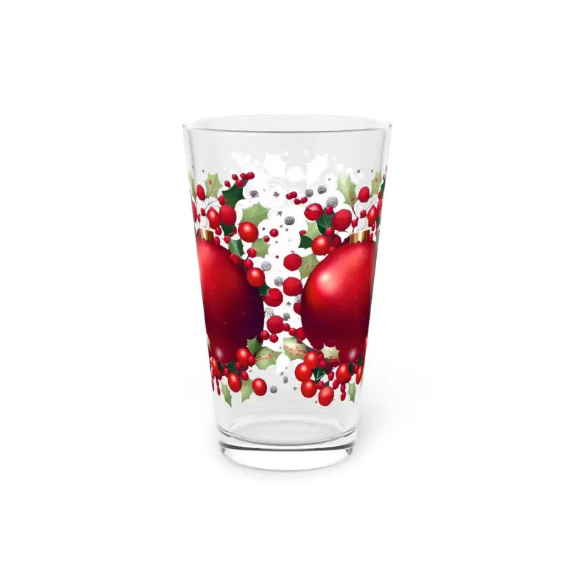 Premium Pint Glass for Festive Holiday Cheers - 16oz - Beer Glasses