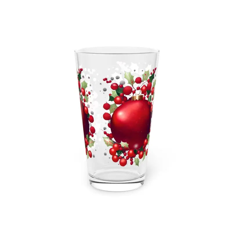 Premium Pint Glass for Festive Holiday Cheers - 16oz - Beer Glasses
