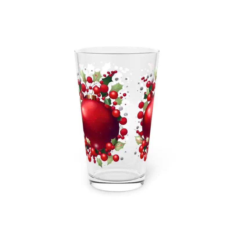 Premium Pint Glass for Festive Holiday Cheers - 16oz - Beer Glasses