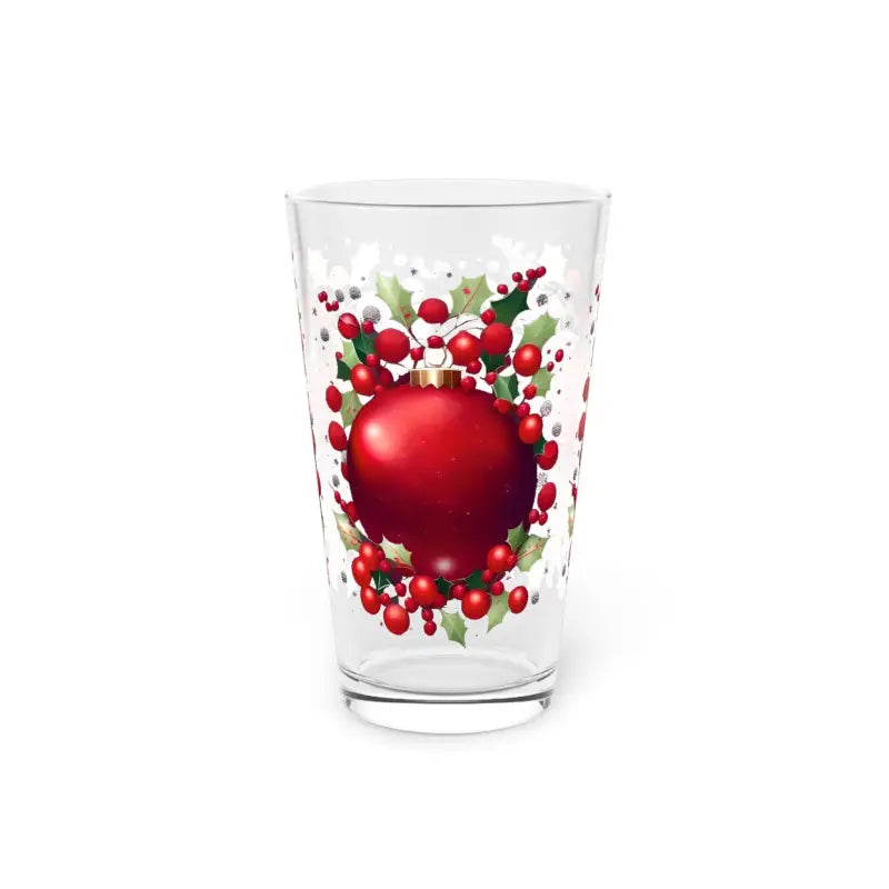 Premium Pint Glass for Festive Holiday Cheers - 16oz - Beer Glasses