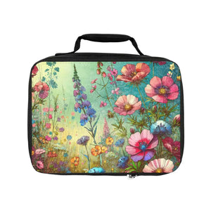 Floral Lunch Bag - Chic Insulated Fresh Meal Tote - Dipaliz - one Size / Black - Bags