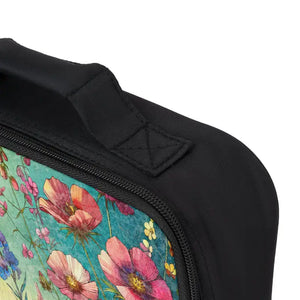 Floral Lunch Bag - Chic Insulated Fresh Meal Tote - Dipaliz - one Size / Black - Bags