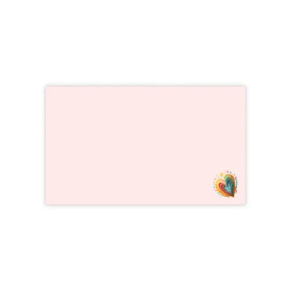 Transform your Ideas with Abstract Heart Post It® Notes! - 10’’ x 6’’ / White Paper Products