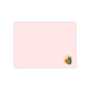 Paper Products - Abstract Heart Post It® Note - Creative Sticky Notes - Dipaliz 4’’ x 3’’ / White