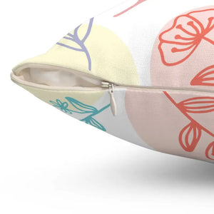 Polyester Square Pillow - Vibrant Colorful Comfort - Dipaliz - Throw Pillows