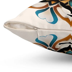 Mandal Geometric Design Polyester Square Throw Pillow - Dipaliz - Pillows