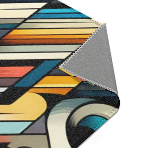 Area Rugs - Abstract Colorful Pattern Vibrant Design - Dipaliz