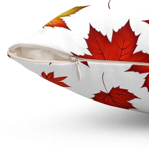 Autumn Leaves Pattern Throw Pillow Cozy Fall Decor Dipaliz - Pillows