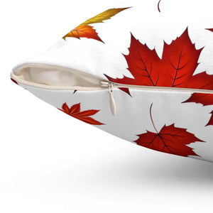 Autumn Leaves Pattern Throw Pillow Cozy Fall Decor Dipaliz - Pillows