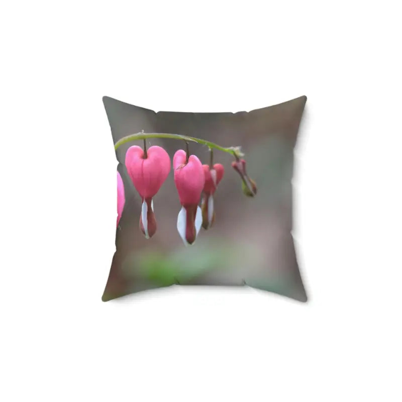 Jazz Up your Space with a Bleeding Hearts Polyester Pillow - 14’’ × Home Decor