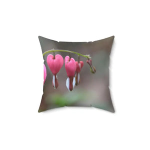 Polyester Square Pillow Bleeding Hearts Bold Decor - Dipaliz - 14’’ × - Throw Pillows