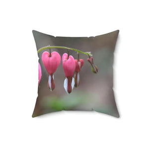 Polyester Square Pillow Bleeding Hearts Bold Decor - Dipaliz - 16’’ × - Throw Pillows