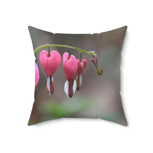Polyester Square Pillow Bleeding Hearts Bold Decor - Dipaliz - 18’’ × - Throw Pillows
