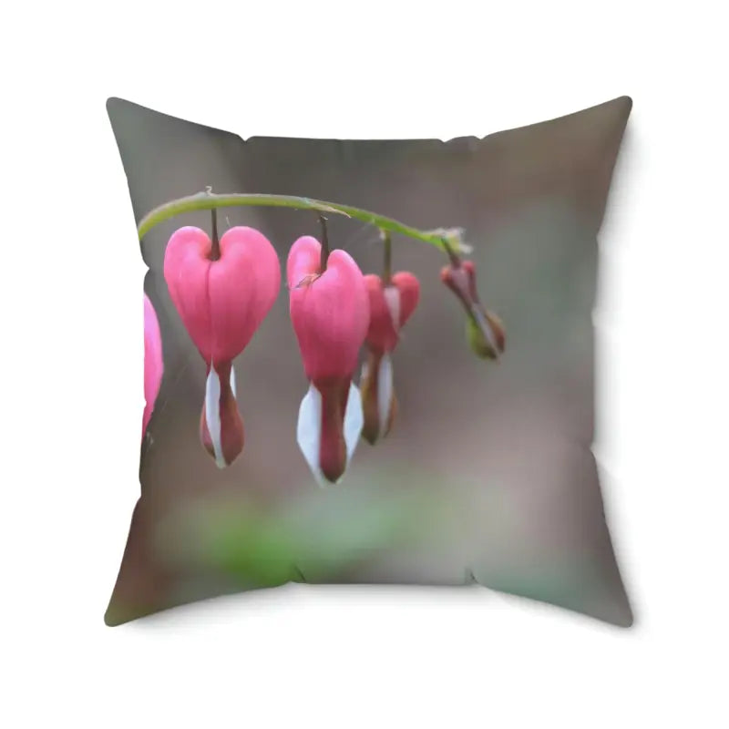 Jazz Up your Space with a Bleeding Hearts Polyester Pillow - 20’’ × Home Decor