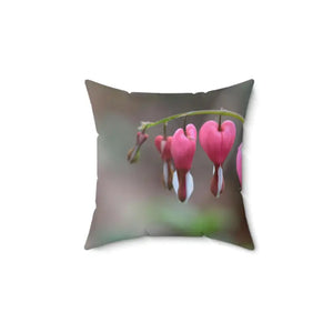 Polyester Square Pillow Bleeding Hearts Bold Decor - Dipaliz - Throw Pillows