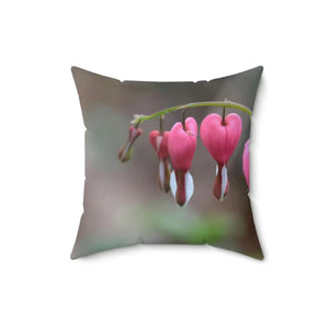 Polyester Square Pillow Bleeding Hearts Bold Decor - Dipaliz - Throw Pillows