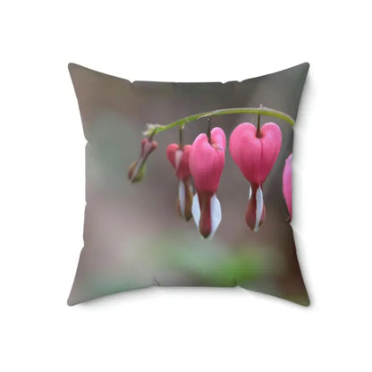 Jazz Up your Space with a Bleeding Hearts Polyester Pillow - Home Decor