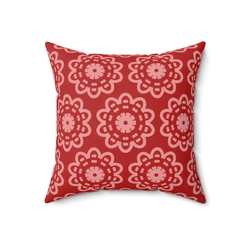 Bloom in Style: Abstract Flower Throw Pillow Sensation - 18’’ × Home Decor