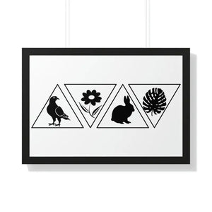 Framed Horizontal Poster - Fashion Wall Art - Dipaliz - 30’’ x 20’’ / Black - Posters Prints & Visual Artwork