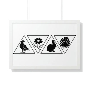 Framed Horizontal Poster - Fashion Wall Art - Dipaliz - 30’’ x 20’’ / White - Posters Prints & Visual Artwork