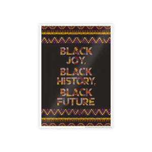 Juneteenth Gloss Posters - Black Joy High-gloss Paper Art - Dipaliz - 11.7’’ x 16.5’’ (vertical) / Glossy - Prints &