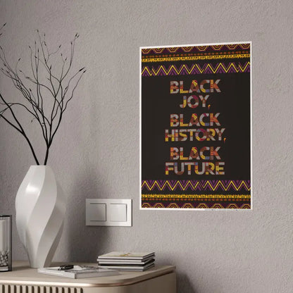 Transform your Space with Vibrant Juneteenth Gloss Posters - Poster