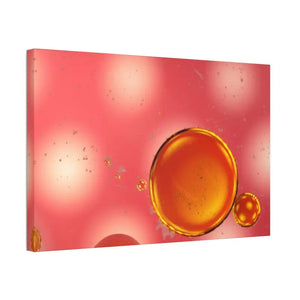 Semi Glossy Canvas Stretched Red Abstract Circle Wall Art - Dipaliz - Posters Prints & Visual Artwork