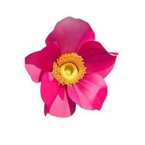 Large Pink Flower Kiss Cut Vinyl Sticker - Bold Wall Decor - Dipaliz - 8’’ x 10’’ / Kiss-cut / Satin - Decorative