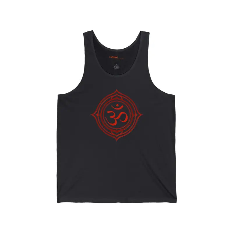 Elevate your Look with the Aum Serenity Unisex Jersey Tank - Xs / Dark Grey Top