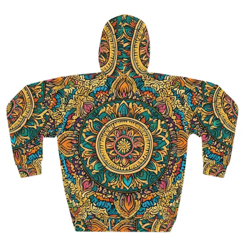 Vibrant Indian Pattern Pullover Hoodie for a Bold Style Pop - All Over Prints