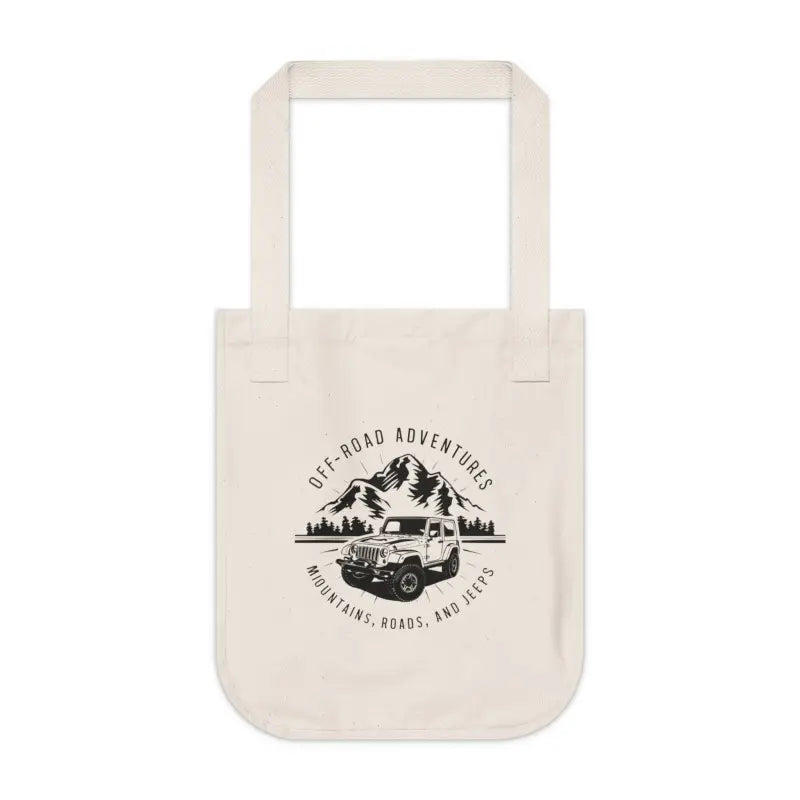 Eco-friendly Canvas Tote for Jeep-loving Adventurers - one Size / Natural Bags