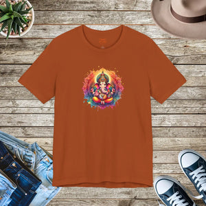 Soft Cotton Ganesha Tee - Jersey Short Sleeve - Dipaliz - T-shirts