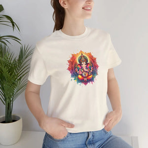 Soft Cotton Ganesha Tee - Jersey Short Sleeve - Dipaliz - T-shirts