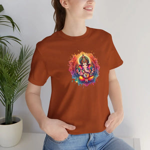 Soft Cotton Ganesha Tee - Jersey Short Sleeve - Dipaliz - T-shirts