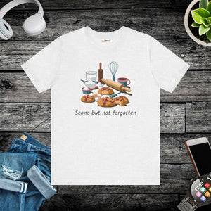 Soft Cotton Short Sleeve Tee - Scone but not Forgotten - Dipaliz - T-shirts - s