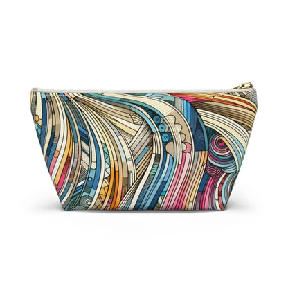 Jet-set in Style: Must-have Shimmer Stripe Travel Pouches - Bags