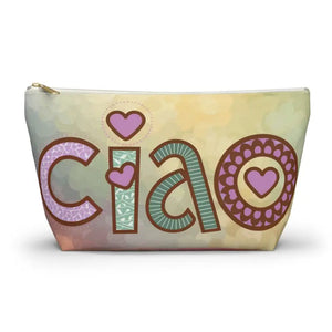 Ciao Travel Pouch - Stylish & Spacious Design - Dipaliz - Large / White Zipper - Cosmetic Toiletry Bags