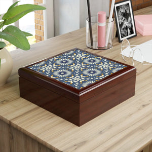 Luxurious Geometric Jewelry Box - Soft Felt Lining - Dipaliz
