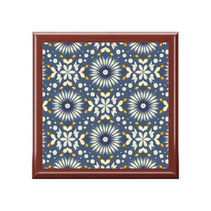 Luxurious Geometric Jewelry Box - Soft Felt Lining - Dipaliz