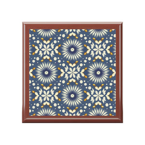 Luxurious Geometric Jewelry Box - Soft Felt Lining - Dipaliz